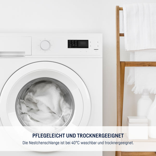 Julius Zöllner Bettschlange uni weiß Sonderangebot