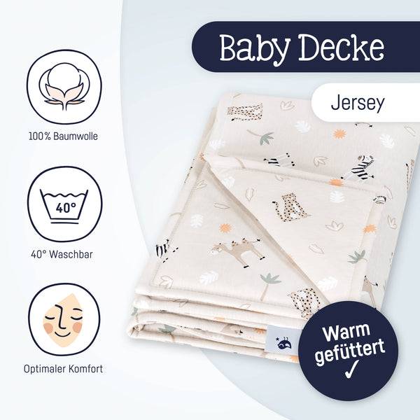 Julius Zöllner Jerseydecke gefüttert, Savanne beige Jubiläumsangebot