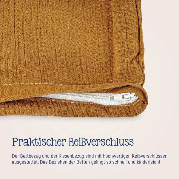 Julius Zöllner Bettwäsche aus Baumwollmusselin, Zimt Limitierter Zeitrabatt