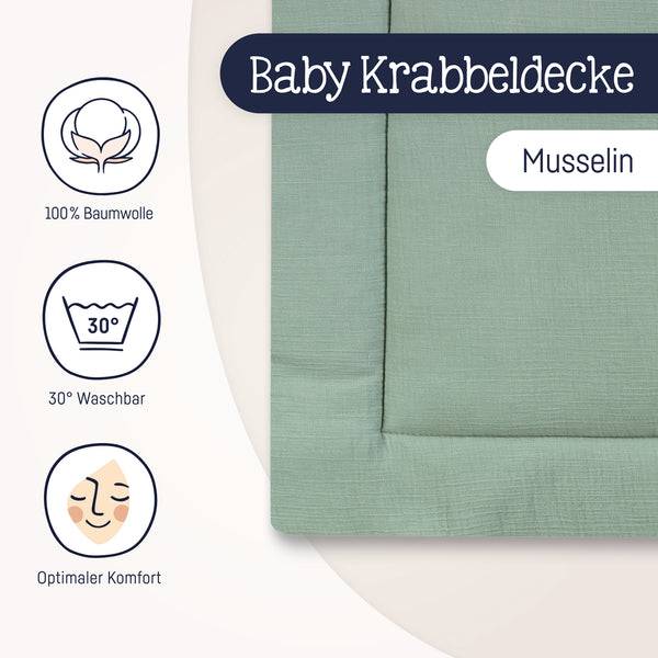 Julius Zöllner Krabbeldecke, grün Top Angebot