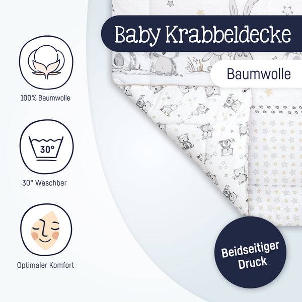 Julius Zöllner Krabbeldecke, Häschen & Eule Neueste Mode