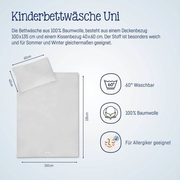Julius Zöllner Bettwäsche, Uni Light grey Verkauf