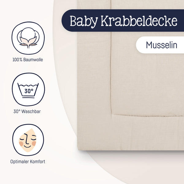 Julius Zöllner Krabbeldecke, sand Limitierter Zeitrabatt