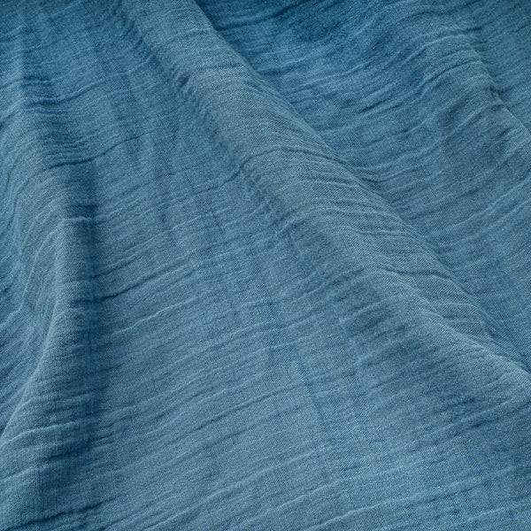 Julius Zöllner Kuscheldecke aus Baumwollmusselin, Blau Günstig kaufen