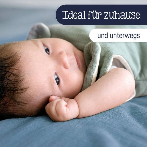 Julius Zöllner Kuscheldecke aus Baumwollmusselin, Blau Günstig kaufen