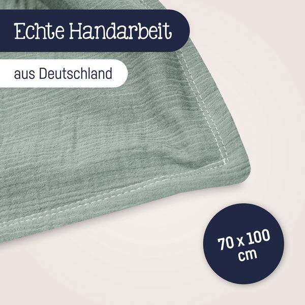 Julius Zöllner Kuscheldecke aus Baumwollmusselin, Grün Flash Sale