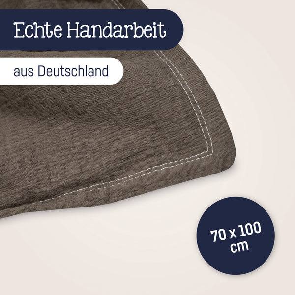 Julius Zöllner Kuscheldecke aus Baumwollmusselin, nougat Online Shopping