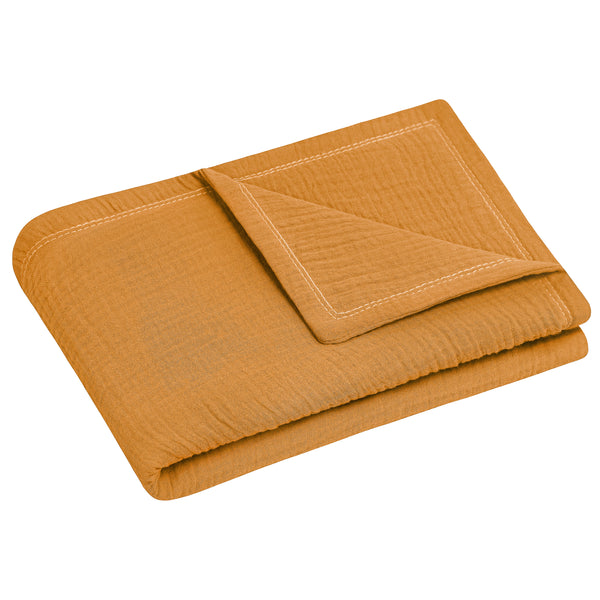 Julius Zöllner Kuscheldecke aus Baumwollmusselin, zimt Neueste Stile