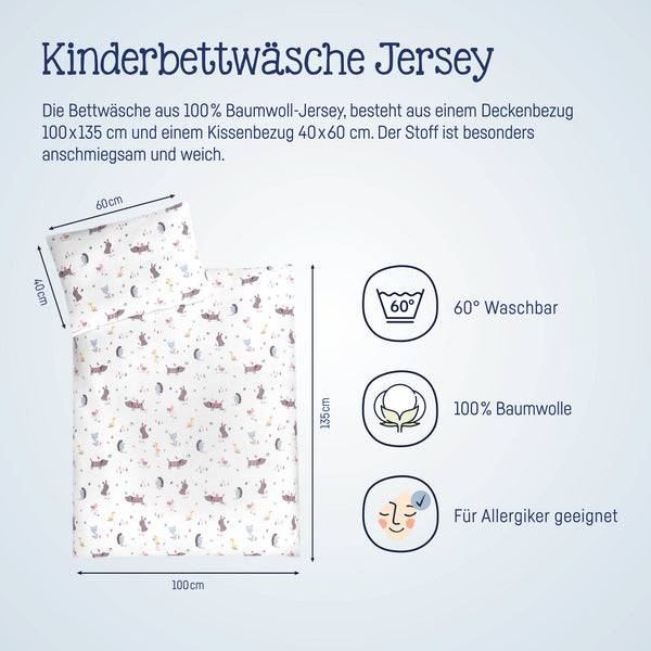 Julius Zöllner Jersey Bettwäsche Crazy Animals Kostenloser Versand international