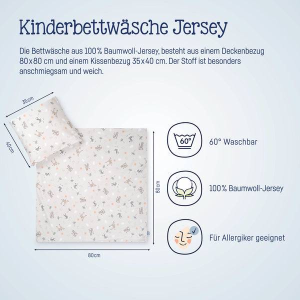 Julius Zöllner Jersey Bettwäsche Savanne Beige zollfrei