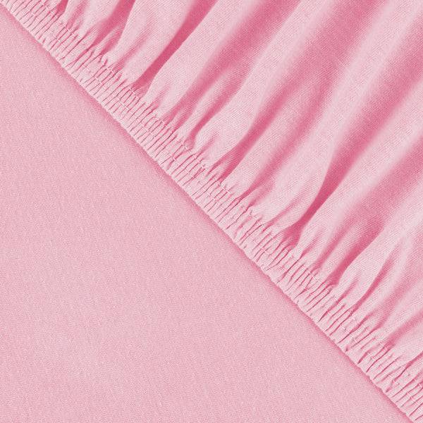 Julius Zöllner Jersey Spannbettlaken für Wiegen & Stubenwagenmatratzen 90x 40 cm, rosa VIP-Rabatte