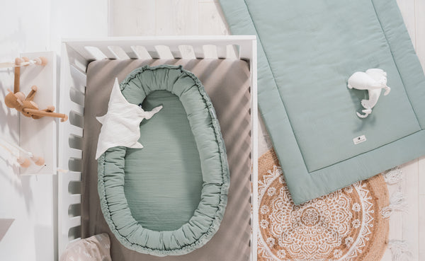 Julius Zöllner Musselin Kuschelnest NIDO, Grün Bis zu 60% Rabatt