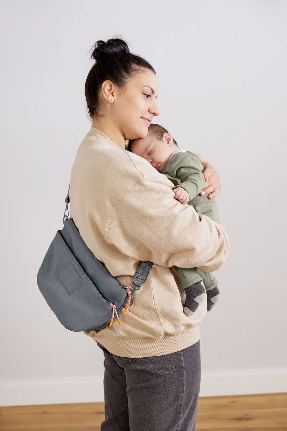 Lässig Kinderwagen Organizer - Bum Bag, Anthrazit Räumungsverkauf