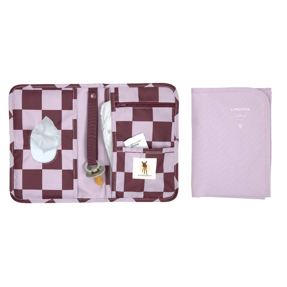 Lässig Windeltasche - kleine Wickeltasche, Tiefrot Lavendel Begrenzte Freigabe