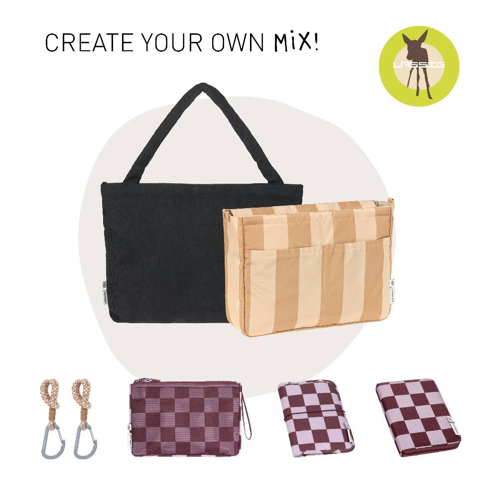 Lässig Shopper MIX - Cord, Schwarz Zeitbegrenzte Promotion