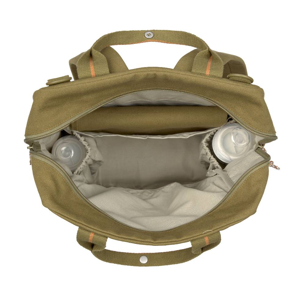 Lässig Wickelrucksack Square Little One & Me - Big, Oliv 50% Rabatt mit kostenlosem Versand