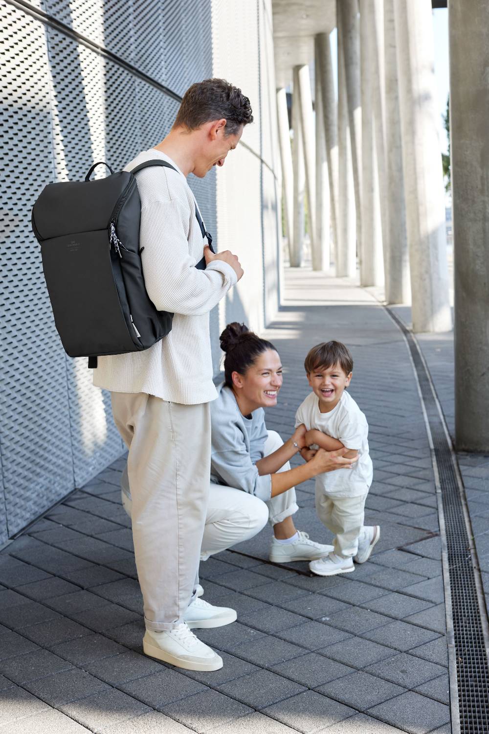 Lässig Wickelrucksack - Slender Up Backpack, Schwarz Kostenloser Versand international