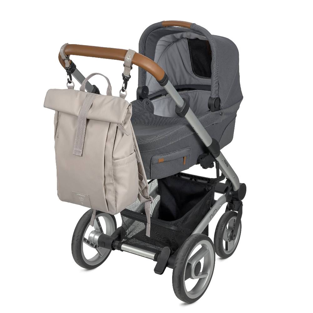 Lässig Wickelrucksack - Rolltop Up Backpack, Taupe (Limited Edition) Fabrikladen