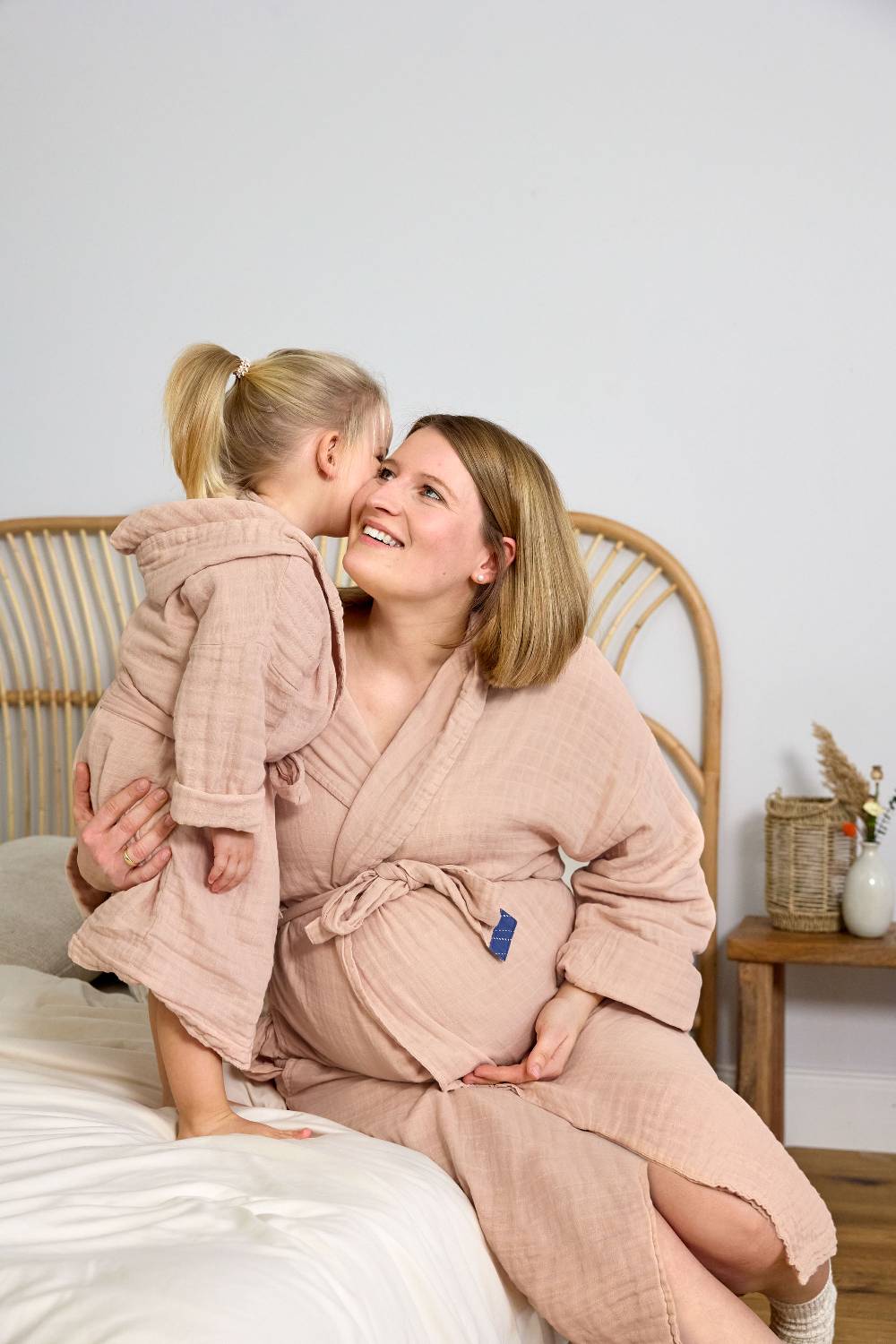 Lässig Bademantel Kinder (Little One & Me) - Baumwolle, Rosa Im Verkauf