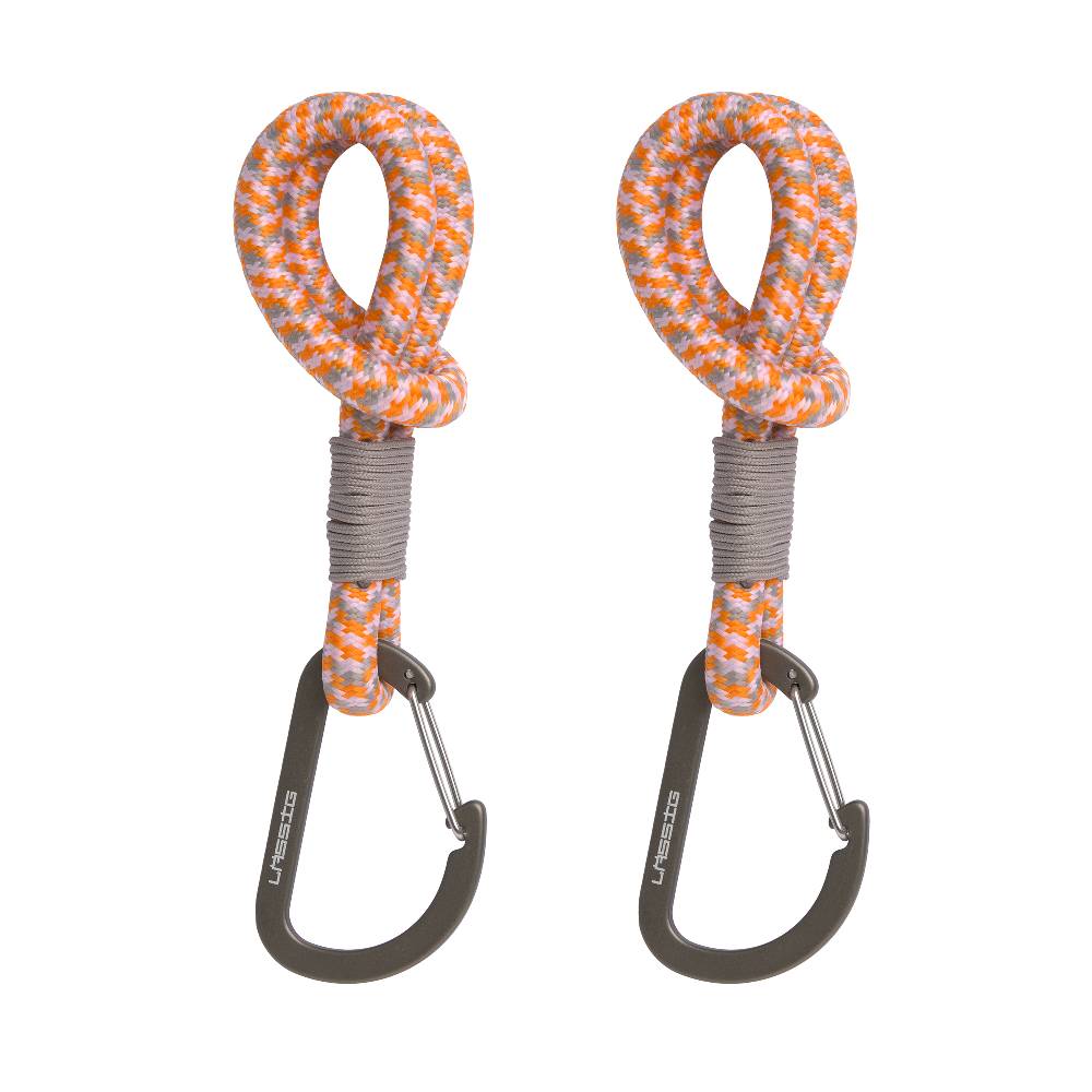 Lässig Kinderwagenhaken 2er Set - Karabiner, Beige Orange Online