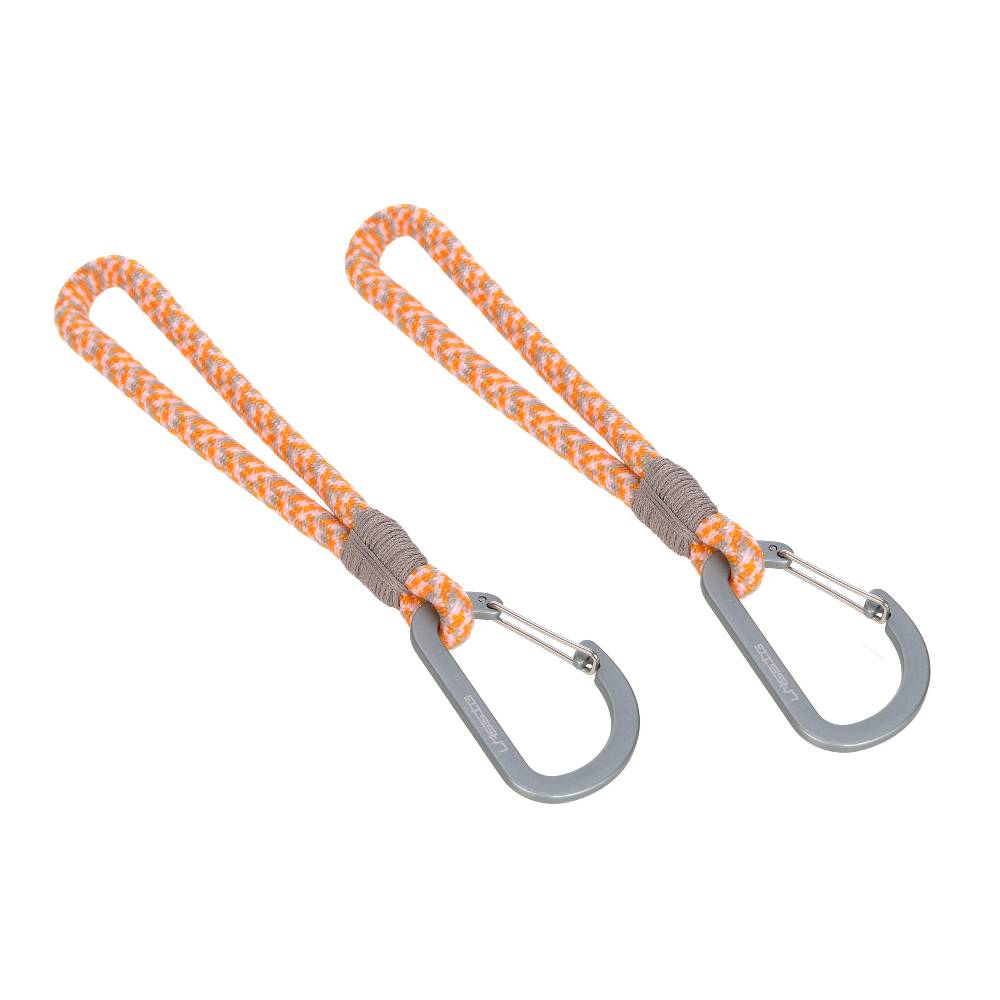 Lässig Kinderwagenhaken 2er Set - Karabiner, Beige Orange Online
