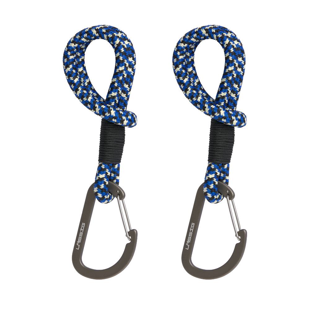Lässig Kinderwagenhaken 2er Set - Karabiner, Schwarz Blau Outlet