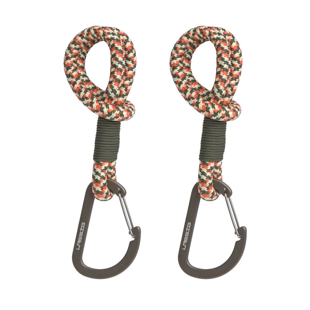 Lässig Kinderwagenhaken 2er Set - Karabiner, Oliv Rot Auslauf