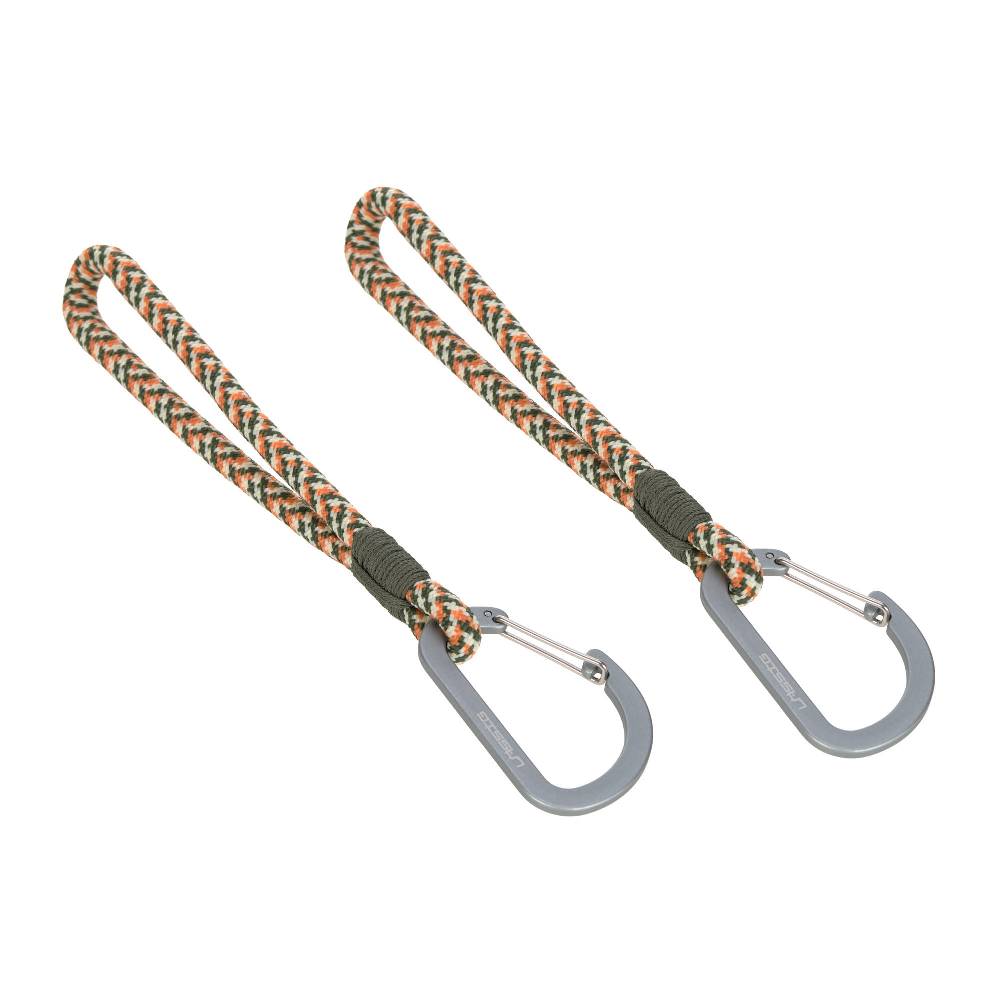 Lässig Kinderwagenhaken 2er Set - Karabiner, Oliv Rot Auslauf