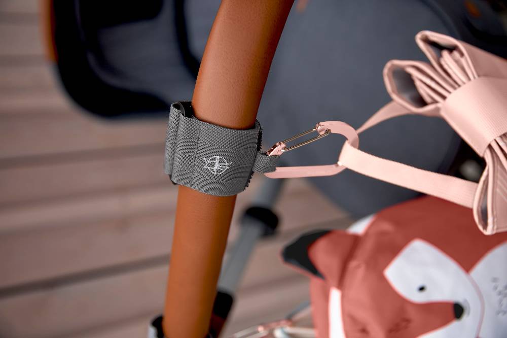 Lässig Kinderwagenhaken 2er Set - Karabiner, Grau Limitierter Zeitrabatt