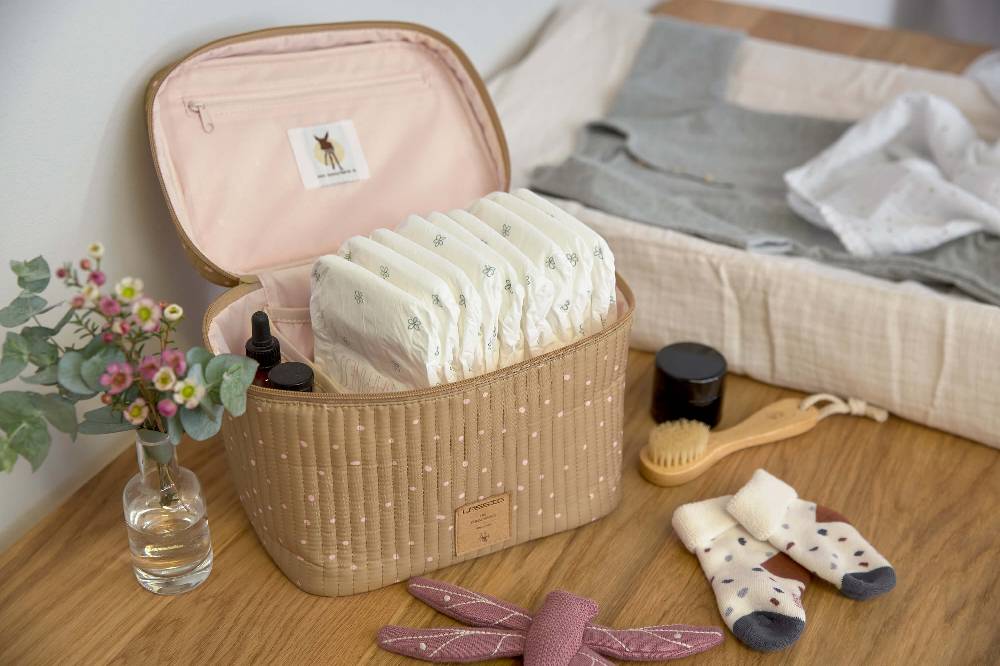 Lässig Wickeltisch Organizer - Nursery Caddy To Go, Dots Curry Rabatt