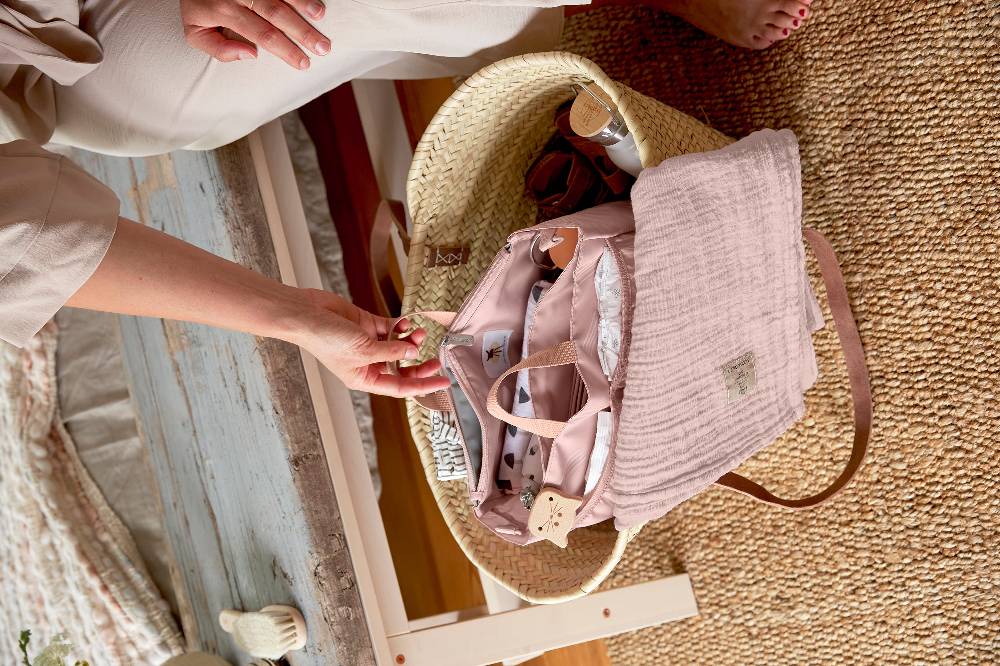 Lässig Wickeltasche - Multitalent Organizer Soft Stripes Rose, Rosa Günstig kaufen