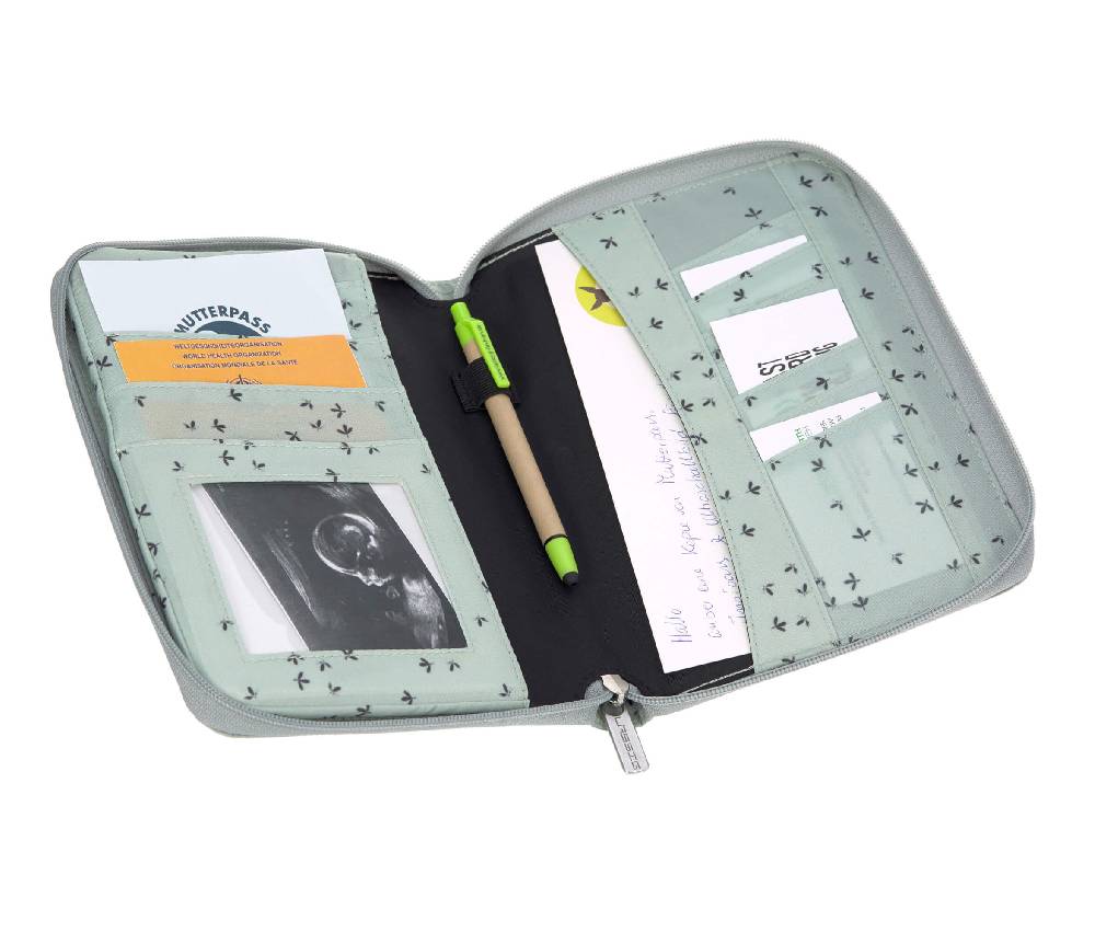 Lässig Mutterpasshülle - Document Pouch, Floral Mint Versandkostenfrei