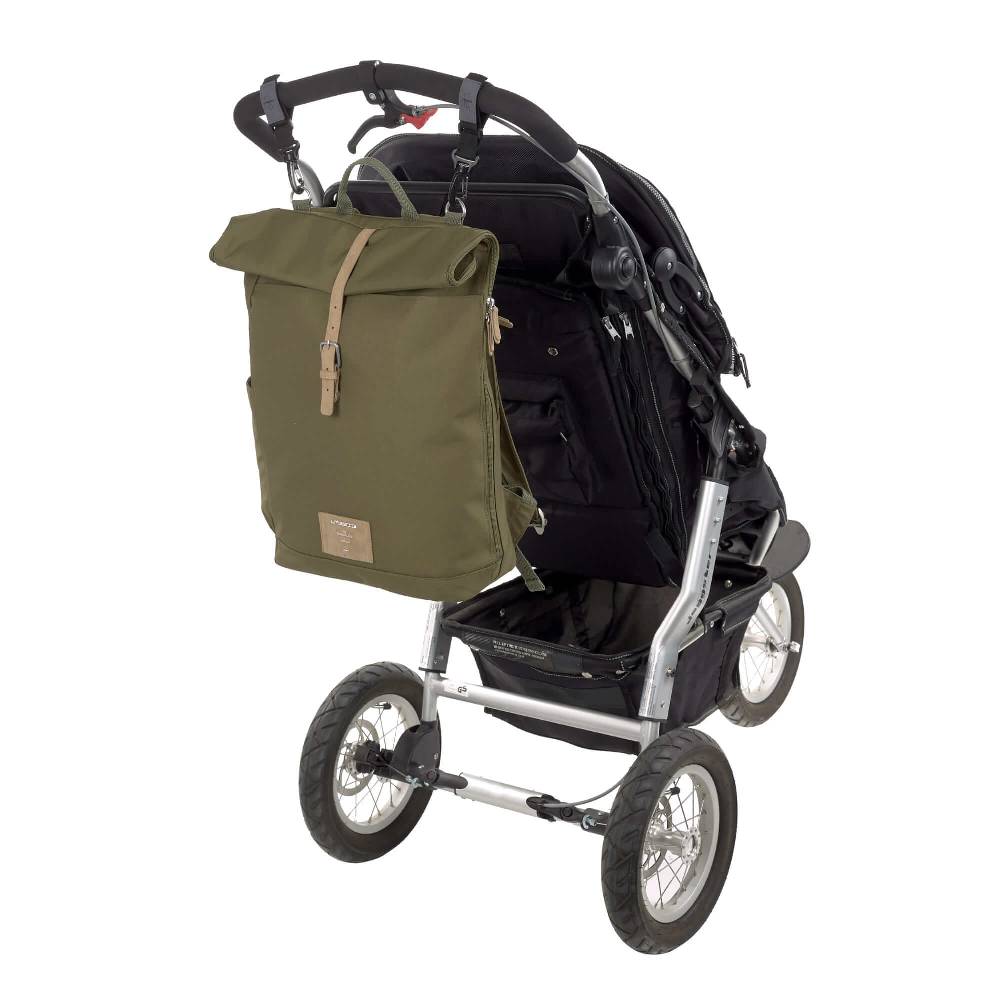 Lässig Wickelrucksack - Rolltop Backpack, Olive Weihnachtsangebot