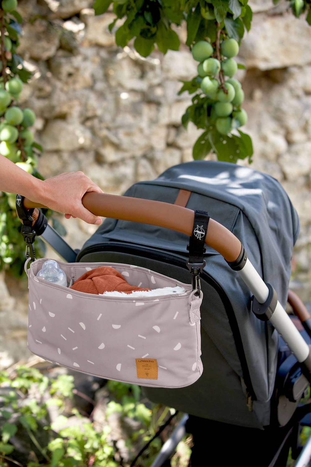 Lässig Kinderwagen Organizer - Blocks Taupe, Grau Zeitlich begrenztes Angebot