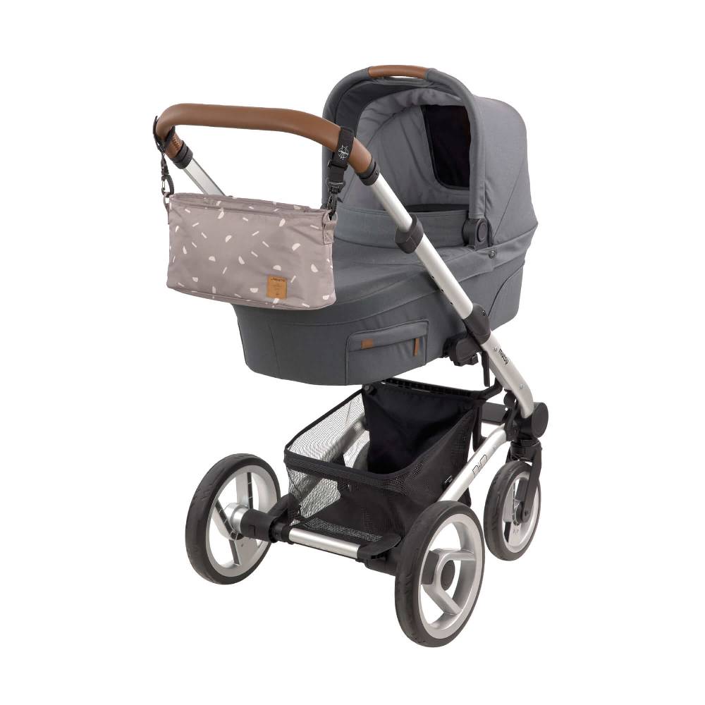 Lässig Kinderwagen Organizer - Blocks Taupe, Grau Zeitlich begrenztes Angebot