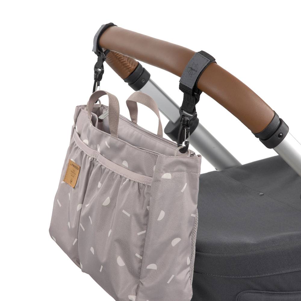 Lässig Wickeltasche - Multitalent Organizer Blocks Taupe, Grau Große Rabatte