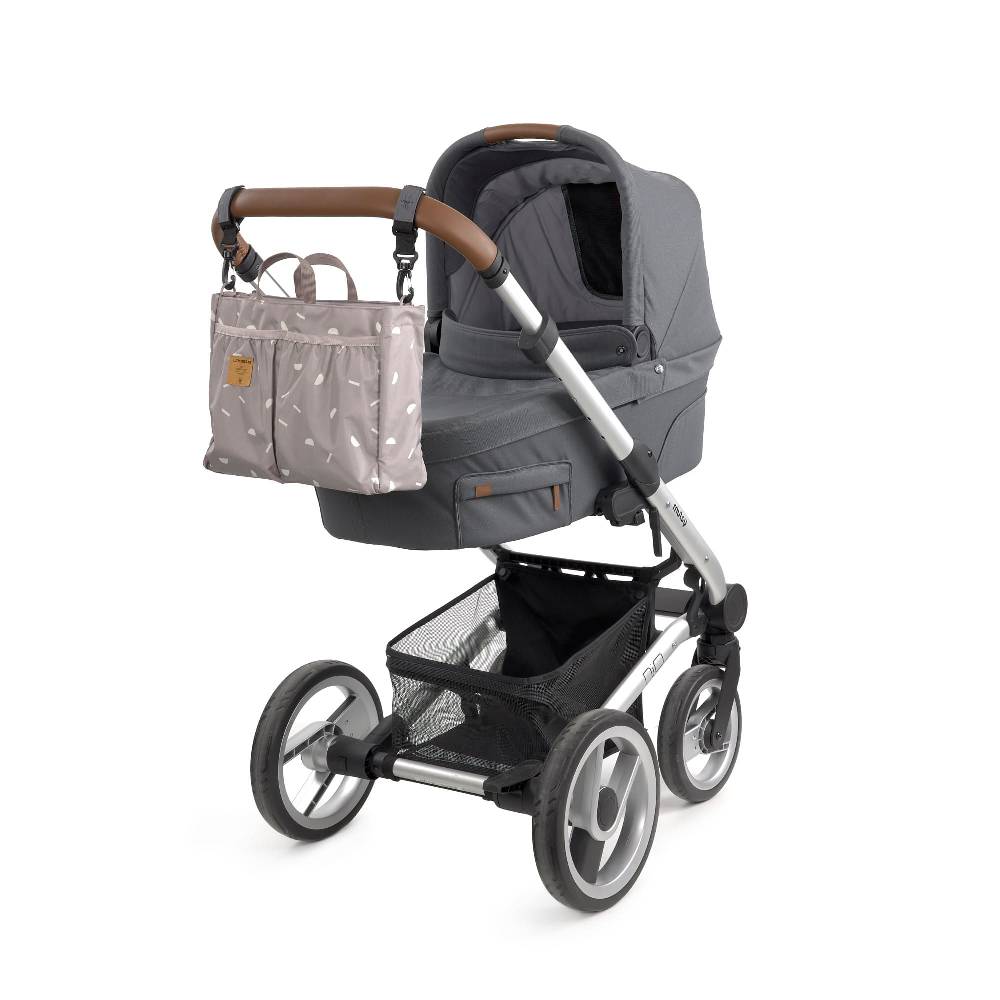 Lässig Wickeltasche - Multitalent Organizer Blocks Taupe, Grau Große Rabatte