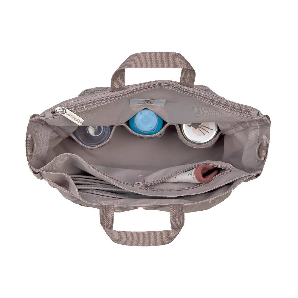 Lässig Wickeltasche - Multitalent Organizer Blocks Taupe, Grau Große Rabatte