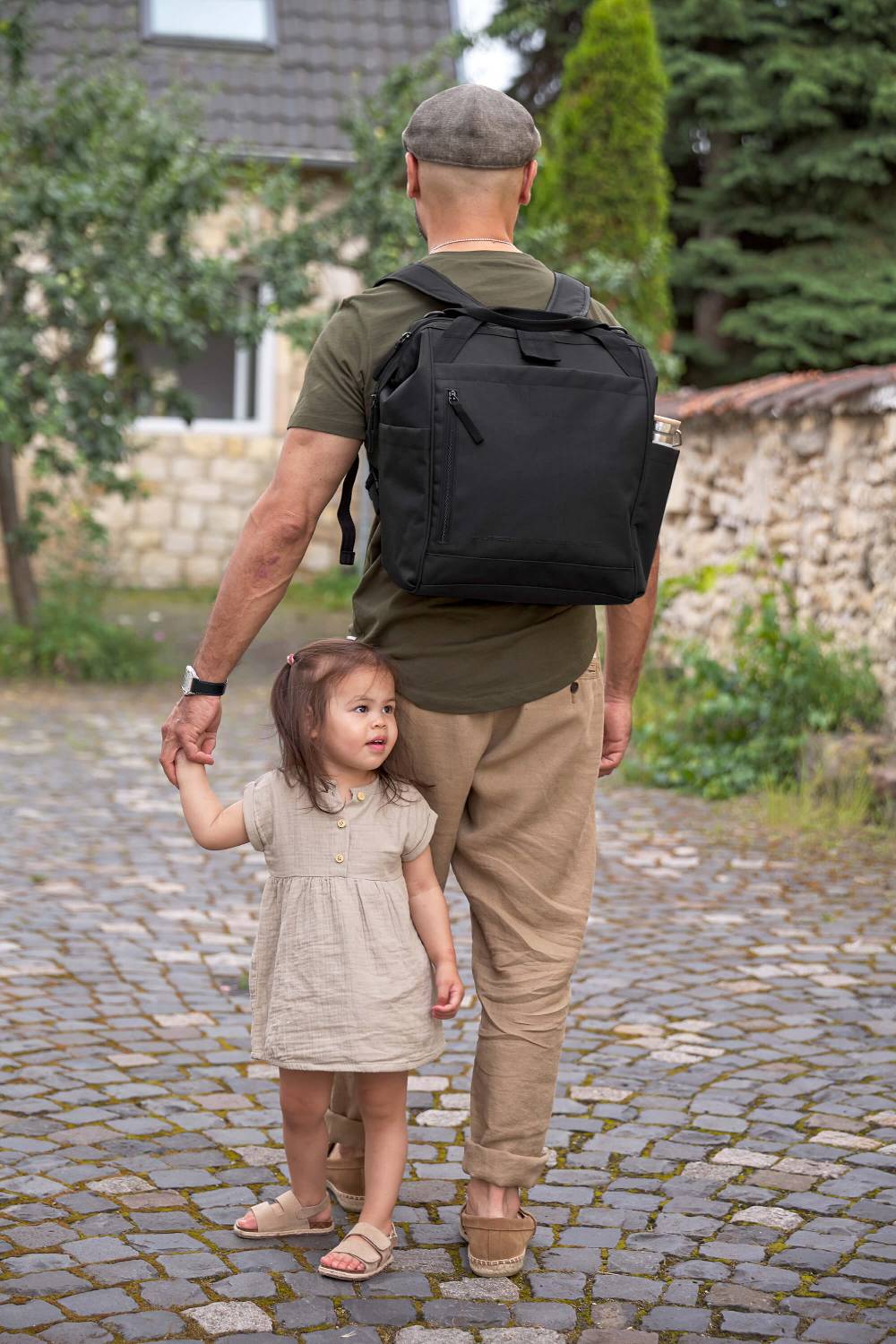 Lässig Wickelrucksack Goldie Up Green Label - Schwarz VIP-Rabatte