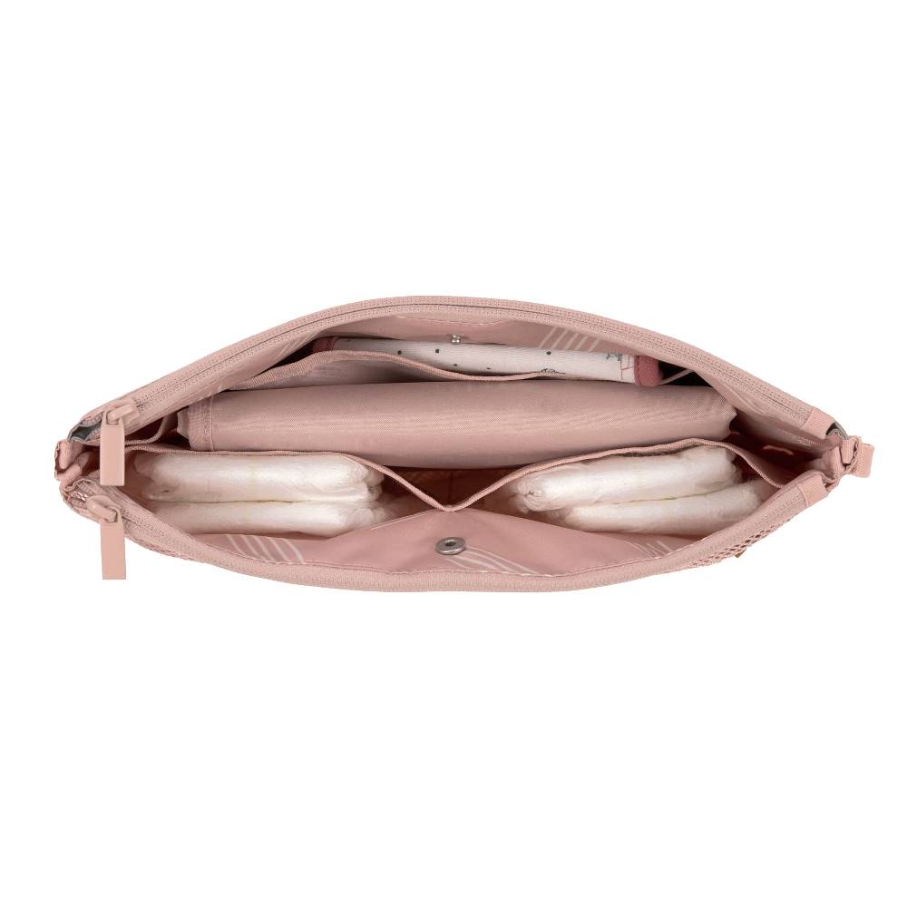 Lässig Windeltasche - Changing Organizer Soft Stripes Rose, Rosa Wochenangebot