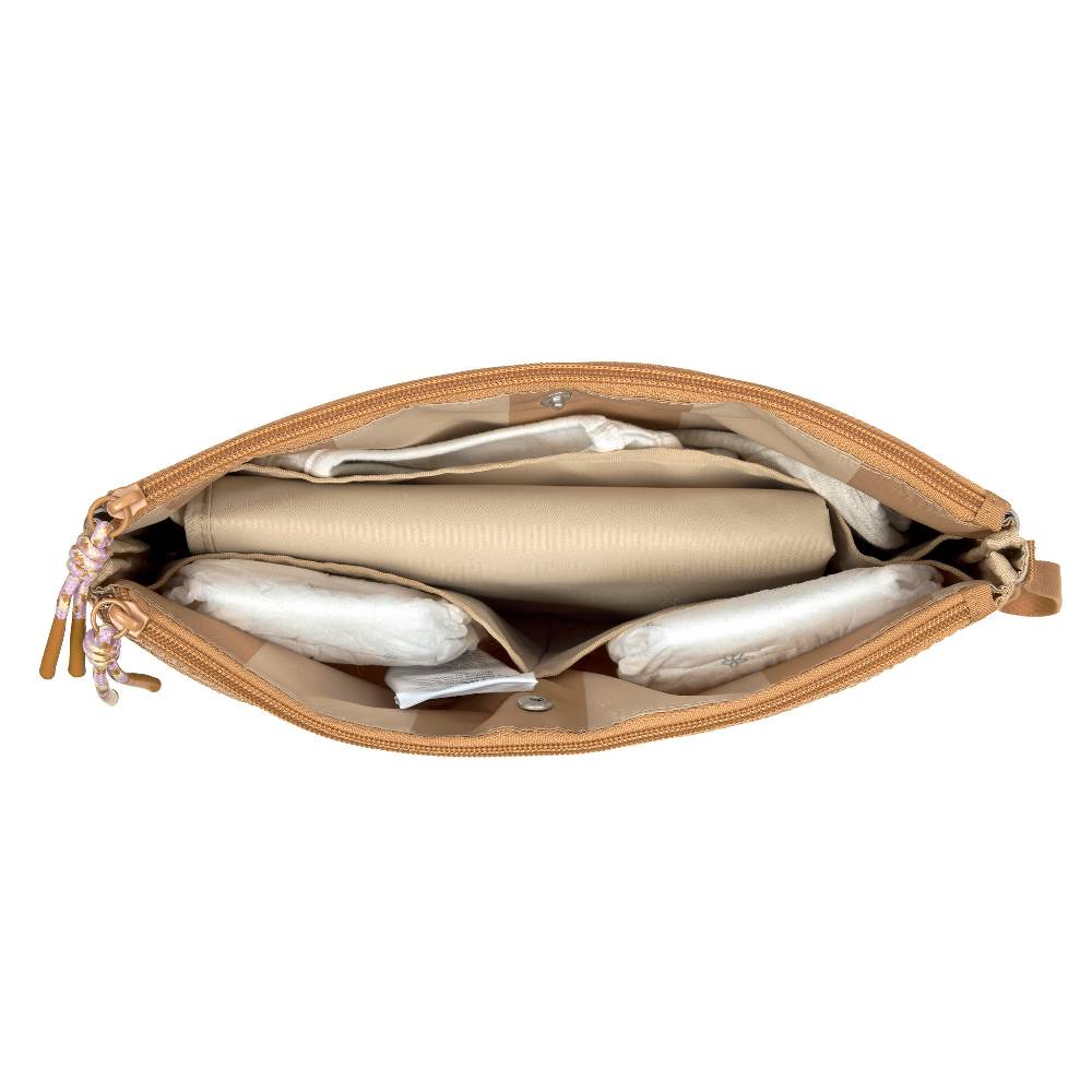 Lässig Windeltasche - Clutch, Kamel Beige JETZT KAUFEN