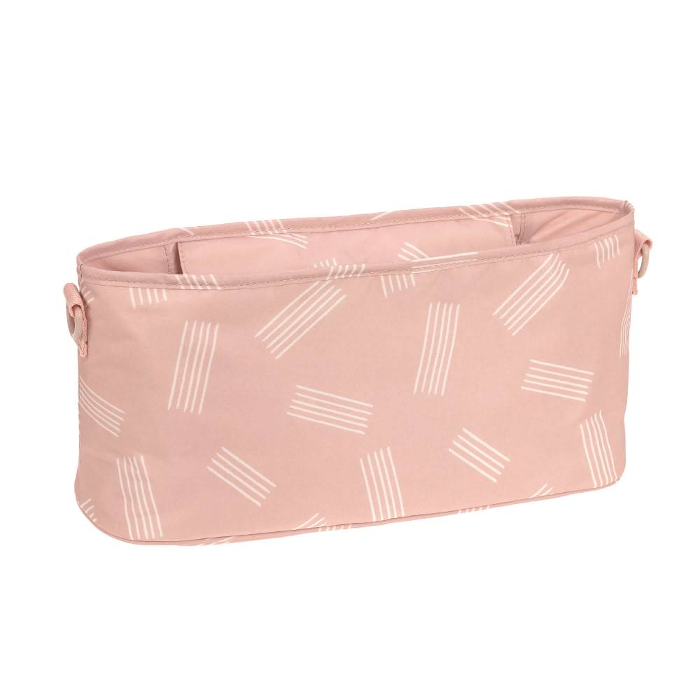 Lässig Kinderwagen Organizer - Soft Stripes Rose, Rosa Nur für heute