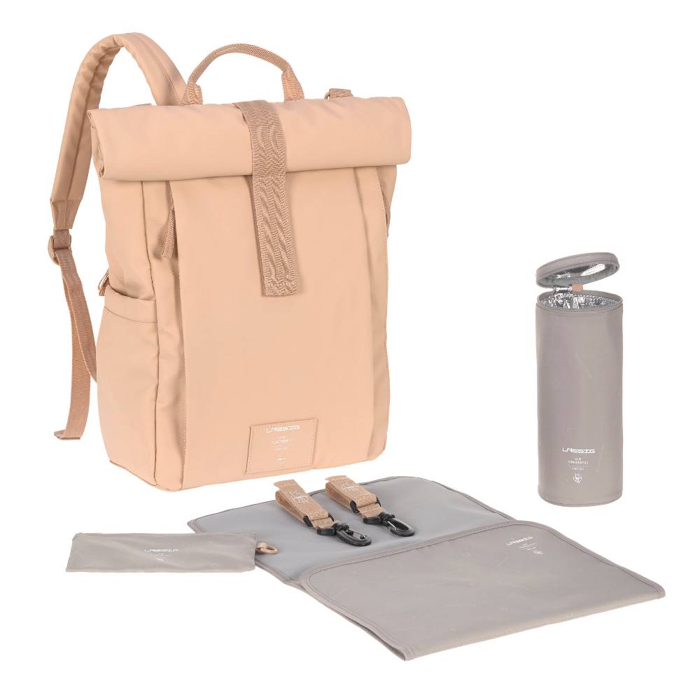 Lässig Wickelrucksack - Rolltop Up Backpack, Rosa (Limited Edition) Fabrikladen