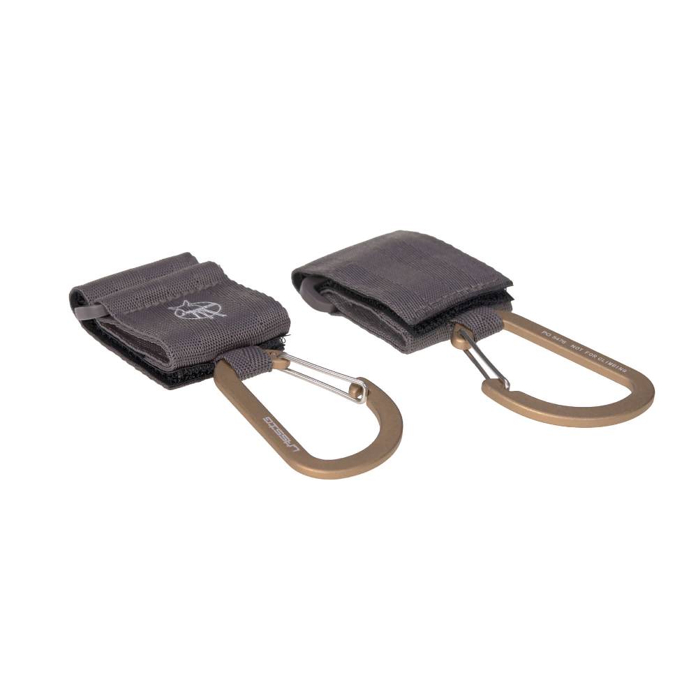 Lässig Kinderwagenhaken 2er Set - Karabiner, Anthrazit Black Friday Preise