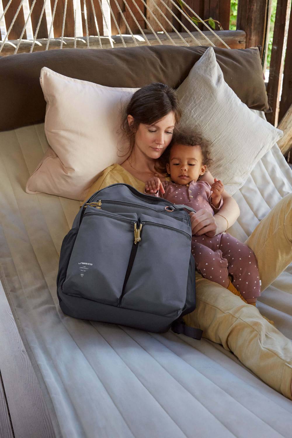 Lässig Wickelrucksack - Urban Backpack, Anthracite 2025
