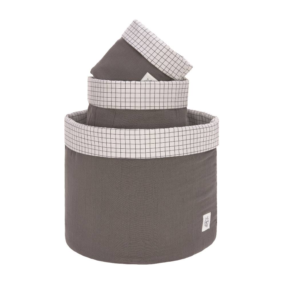 Lässig Aufbewahrungskorb (3 Stk) - Basket, Anthracite Outlet
