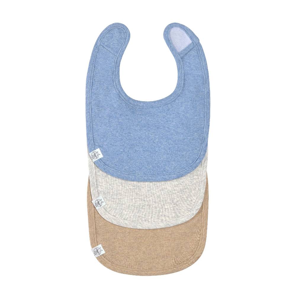 Lässig Spucklätzchen 3er Set - Baumwolle (bio), Blau Hellgrau Beige Angebote