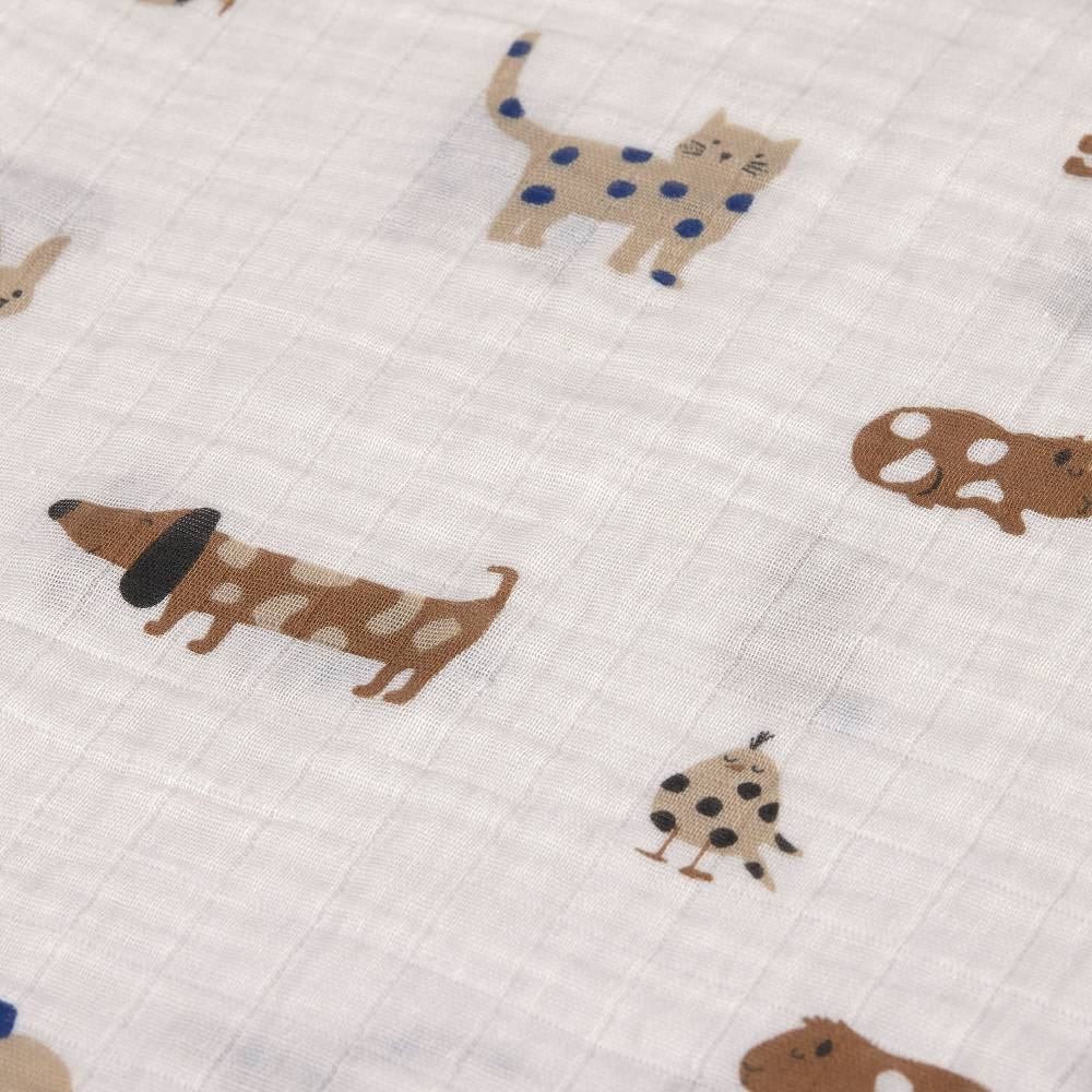 Lässig Mulltücher 3er Set 60 x 60 cm - Little Mateys, Royal Blau Versandkostenfrei