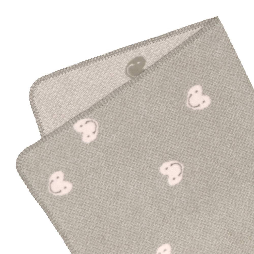 Lässig Babydecke - Bio Baumwolle, Grau Rosa Flash Sale