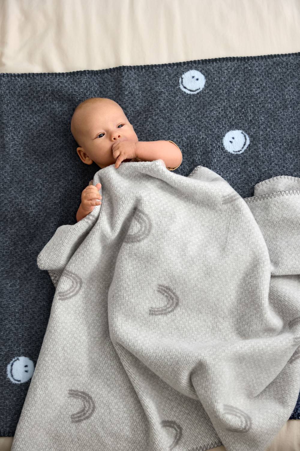 Lässig Babydecke - Bio Baumwolle, Grau Begrenztes Angebot